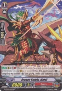 Dragon Knight, Mafdi - G-BT03: Sovereign Star Dragon - Cardfight Vanguard card