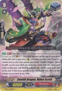 Stealth Dragon, Hiden Scroll - G-BT03: Sovereign Star Dragon - Cardfight Vanguard card