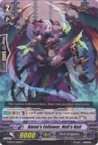 Amon's Follower, Hell's Nail - G-BT03: Sovereign Star Dragon - Cardfight Vanguard card