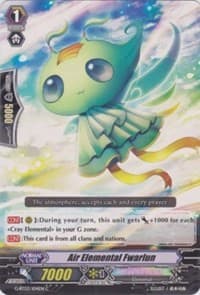 Air Elemental Fwarlun - G-BT03: Sovereign Star Dragon - Cardfight Vanguard card