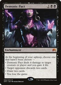 Demonic Pact - Magic Origins - Magic: The Gathering card