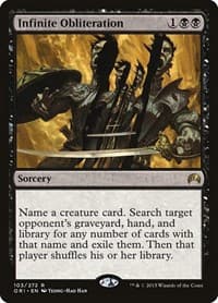 Infinite Obliteration - Magic Origins - Magic: The Gathering card