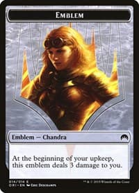 Emblem - Chandra, Roaring Flame - Magic Origins - Magic: The Gathering card