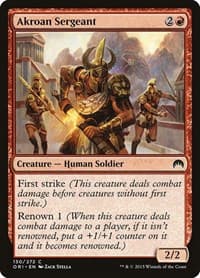 Akroan Sergeant - Magic Origins - Magic: The Gathering card