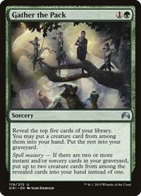 Gather the Pack - Magic Origins - Magic: The Gathering card