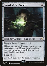Sword of the Animist - Magic Origins - Magic: The Gathering card