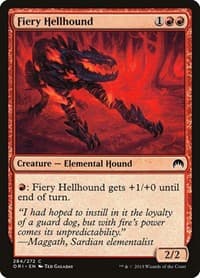 Fiery Hellhound - Magic Origins - Magic: The Gathering card