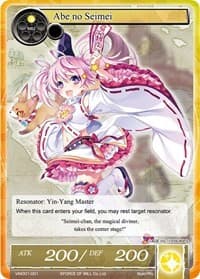 Abe no Seimei - Vingolf -Engage Knights- - Force of Will card