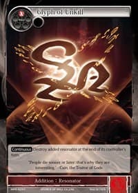 Glyph of Unkill - The Moon Priestess Returns - Force of Will card
