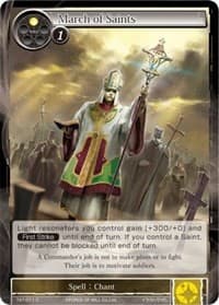 March of Saints - The Castle and The Two Towers - Force of Will card