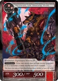 Beowulf, the Blazing Wolf - The Castle and The Two Towers - Force of Will card