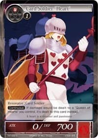 Card Soldier "Heart" - The Castle and The Two Towers - Force of Will card