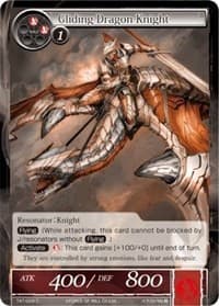 Gliding Dragon Knight - The Castle and The Two Towers - Force of Will card