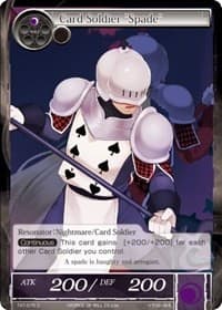 Card Soldier "Spade" - The Castle and The Two Towers - Force of Will card