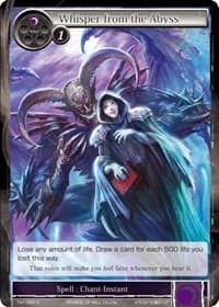 Whisper from the Abyss - The Castle and The Two Towers - Force of Will card