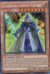 Legendary Knight Critias - Dragons of Legend 2 - YuGiOh card