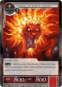 Regulus, the King of Volcano - Starter Deck: Wolves of the Raging Flames - Force of Will card