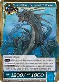 Leviathan, the Tyrant of Ocean - Starter Deck: Royal Palace of the Roaring Seas - Force of Will card