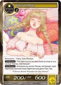 Juliet, the Hope - Crimson Moon's Fairy Tale - Force of Will card