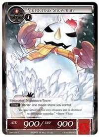 Murderous Snowman - Crimson Moon's Fairy Tale - Force of Will card