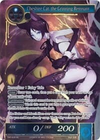 Cheshire Cat, the Grinning Remnant (Full Art Misprint) - The Castle and The Two Towers - Force of Will card