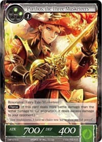 Porthos, the Three Musketeers - Crimson Moon's Fairy Tale - Force of Will card
