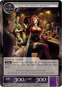 Lora, the Blood Speaker - Crimson Moon's Fairy Tale - Force of Will card