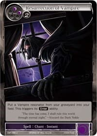 Resurrection of Vampire - Crimson Moon's Fairy Tale - Force of Will card