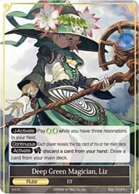 Deep Green Magician, Liz - Starter Deck: Magic Circle of the Hurricane - Force of Will card