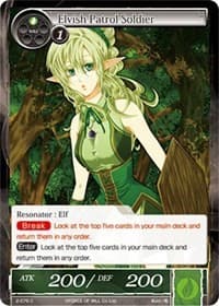 Elvish Patrol Soldier - Starter Deck: Magic Circle of the Hurricane - Force of Will card