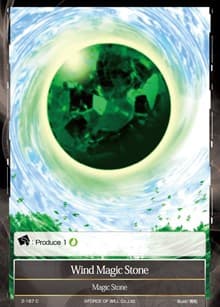Wind Magic Stone - Starter Deck: Magic Circle of the Hurricane - Force of Will card