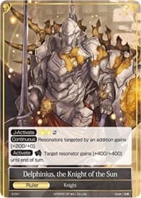 Delphinius, the Knight of the Sun - Starter Deck: Knights of the Round Table - Force of Will card