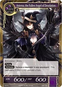 Astema, the Fallen Angel of Desolation - Starter Deck: Jet Black Phantom - Force of Will card