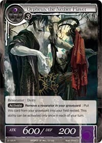 Orpheus, the Nether Player - Starter Deck: Jet Black Phantom - Force of Will card