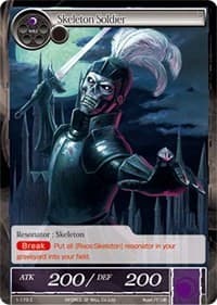 Skeleton Soldier - Starter Deck: Jet Black Phantom - Force of Will card
