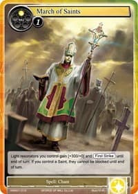 March of Saints - Vingolf -Engage Knights- - Force of Will card