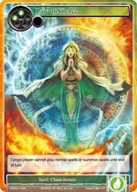 Law of Silence - Vingolf -Engage Knights- - Force of Will card