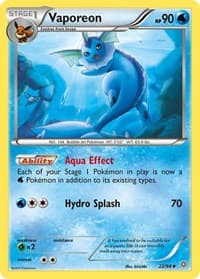 Vaporeon - XY - Ancient Origins - Pokemon card
