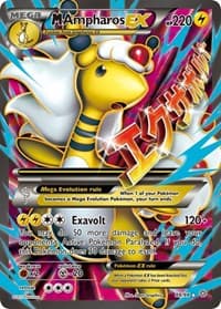 M Ampharos EX (88 Full Art) - XY - Ancient Origins - Pokemon card