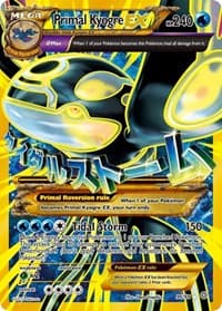 Primal Kyogre EX (Shiny Full Art) - XY - Ancient Origins - Pokemon card