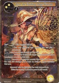 Zero, the Flashing Mage-Warrior (Full Art) - The Millennia of Ages - Force of Will card