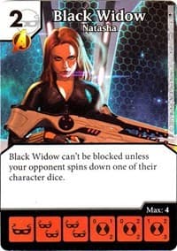 Black Widow - Natasha - Age of Ultron - Dice Masters card