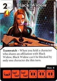 Black Widow - Spy - Age of Ultron - Dice Masters card