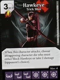 Hawkeye - Trick Shot - Age of Ultron - Dice Masters card