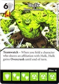 Hulk - Bruce Banner - Age of Ultron - Dice Masters card