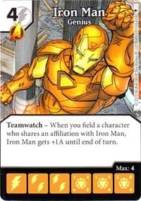 Iron Man - Genius - Age of Ultron - Dice Masters card