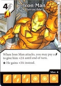 Iron Man - Invincible - Age of Ultron - Dice Masters card