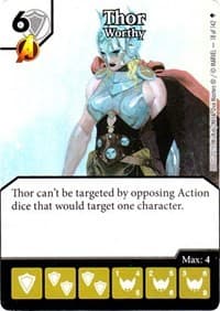 Thor - Worthy - Age of Ultron - Dice Masters card