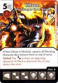 Ultron - Peacekeeper Gone Wrong - Age of Ultron - Dice Masters card