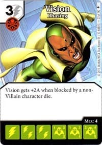 Vision - Phasing - Age of Ultron - Dice Masters card
